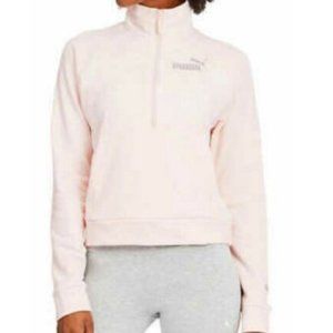 PUMA Rosewater Pink 1/2 Zip Pullover sweater